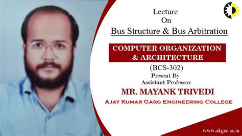 Bus Structure Bus Arbitration Computer Organization