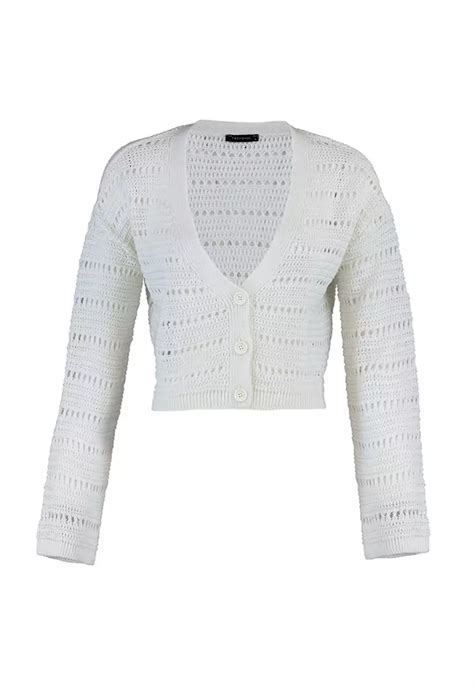 Buy Trendyol Openwork Knitwear Cardigan Online Zalora Malaysia