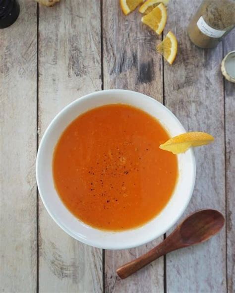 Soupe de carottes à l orange recette facile DocteurBonneBouffe