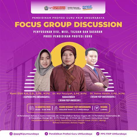 Focus Group Discussion Penyusunan Visi Misi Tujuan Dan Sasaran Prodi