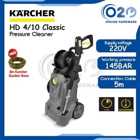 KARCHER HIGH PRESSURE WASHER HD 4 10 X Classic KAP High Pressure Water