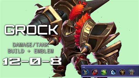 Grock Build And Emblem Set Gameplay Nov 2019 YouTube