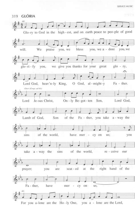 Glory To God In The Highest A New Mass For Congregations Hymnary