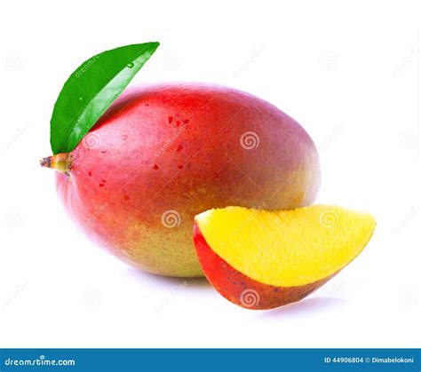 Ripe Mango Isolated On White Stock Photo Image Of Fruits Isolated