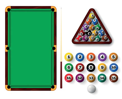 Billard Tabelle mit Taschen Bälle Dreieck Gestell und Stichwort