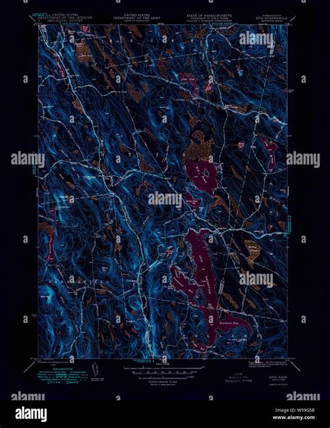 Massachusetts USGS Historical Topo Map MA Otis 352033 1948 31680