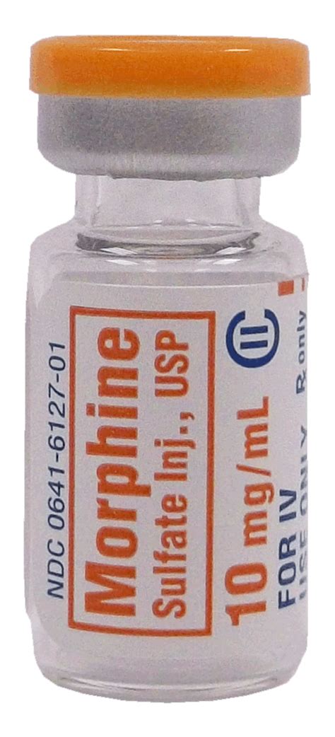 Morphine Sulfate 10 Mg Ml Injection Usp Cii Emergency Medical Products