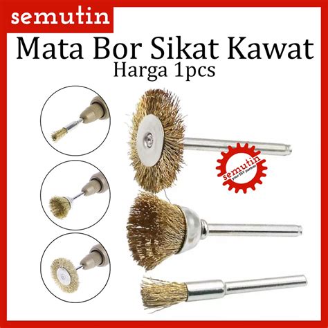 Jual Mata Bor Sikat Kawat Kuningan Mangkok Baja Tuner Sikat Kawat