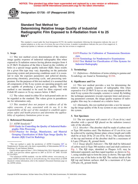 Astm E Standard Test Method For Determining Relative