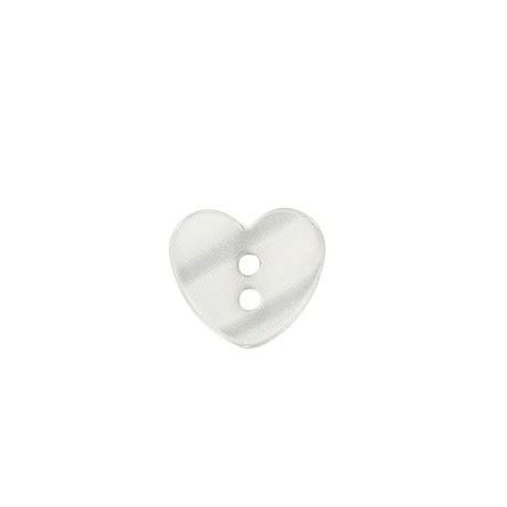 Boutons mercerie boutons Bouton polyester Coeur aspect nacré jaune