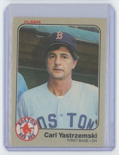 1983 FLEER CARL YASTRZEMSKI BOSTON RED SOX 200 EBay