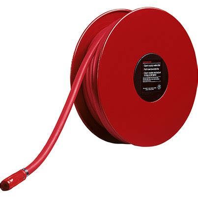 Red Steel Fixed Fire Hose Reel With Water Hose M Not Branded