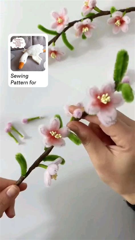 Sakura DIY Sakura Flowers From Chenille Wire DIY Look At The Pattern