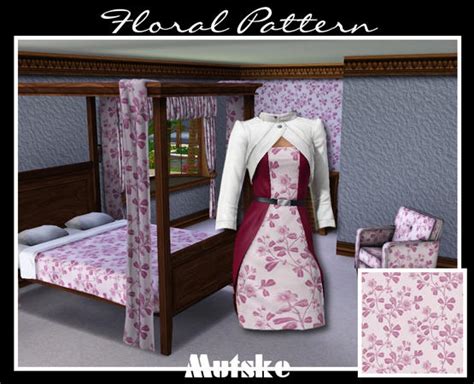 The Sims Resource Floral Pattern 24