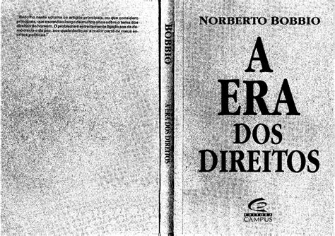 Norberto Bobbio A Era Dos Direitos Direito Internacional P Blico