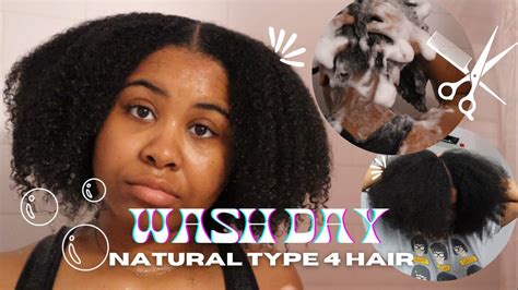 Much Needed 🫧wash Day On Natural Type 4b4c Hair Wash Blow Dry And Trimming Rizma V Youtube