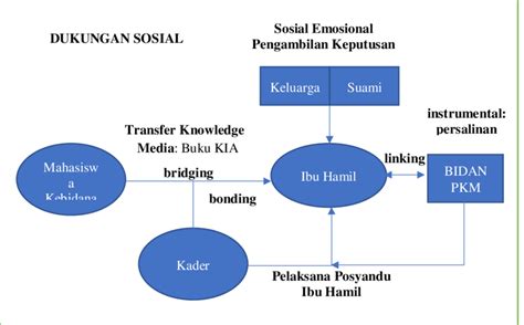 Gambar 1 Dinamika Sosial Aktor Dan Bentuk Dukungan Sosial Pendampingan