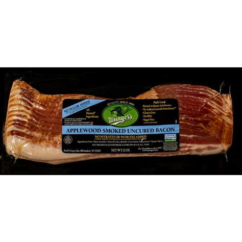 Slab Bacon Sliced Applewood Smoked Cerrtified Humane Paleo