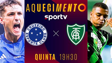 CRUZEIRO X AMÉRICA MG PRÉ JOGO AQUECIMENTO AO VIVO IMAGENS