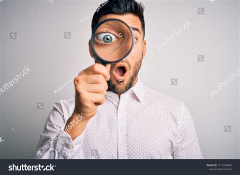 Young Detective Man Looking Through Magnifying Stock Photo 1817368865 | Shutterstock