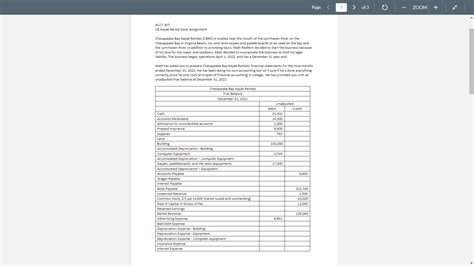 Solved Acct Cb Kayak Rental Excel Assignment Chesapeake Chegg