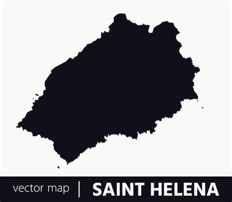 Premium Vector High Detailed Vector Map Saint Helena Island