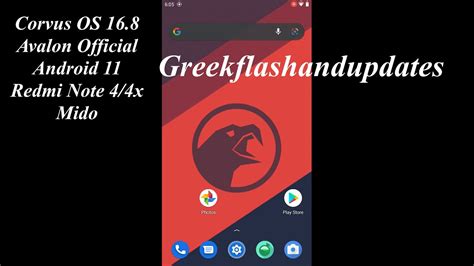 Corvus Os Avalon Official Android Redmi Note X Mido Youtube
