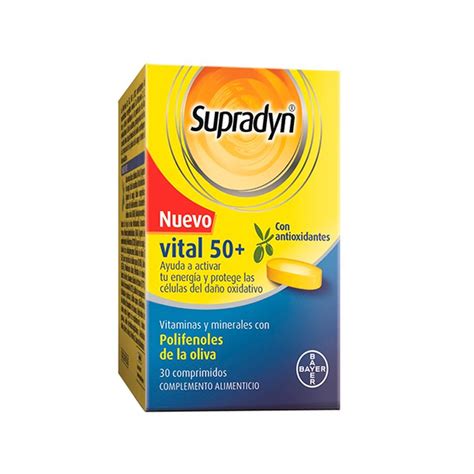 Supradyn Vital 50 Con Antioxidantes 30 Comprimidos 1758248 Bienestar