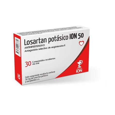 Losartan Potasico 50 Mg 30 Comp — Farmacia El Túnel