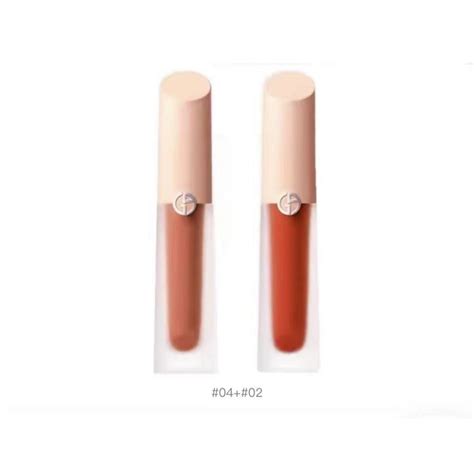 ของแท 100 GIORGIO ARMANI Nude Powder Series Water Lip Glaze แมตต 4ml