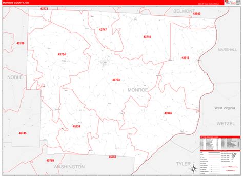 Maps of Monroe County Ohio - marketmaps.com