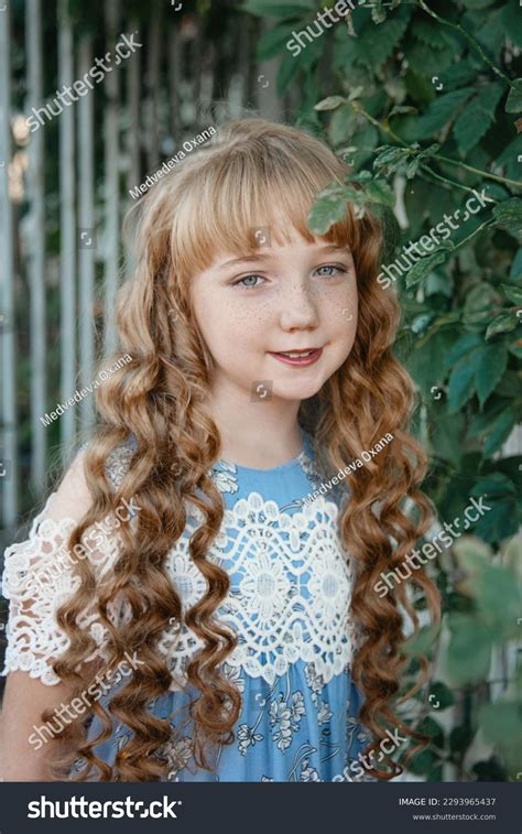 Portrait Girl Long Blonde Hair On Stock Photo Shutterstock