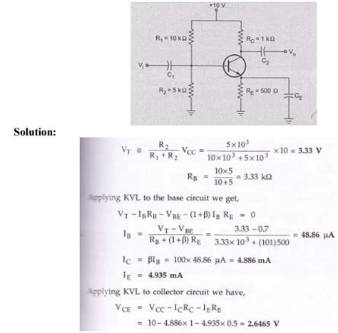 Voltage Divider Bias Circuit