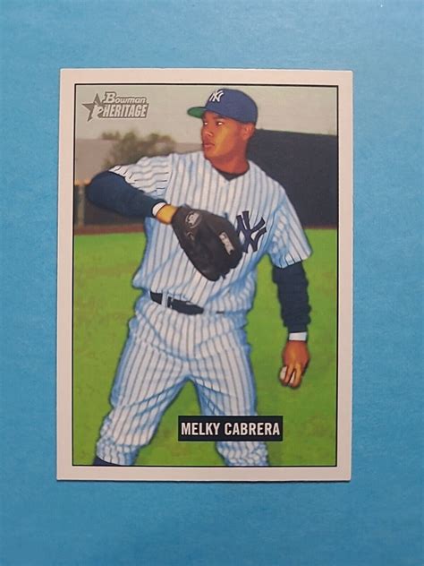 MELKY CABRERA 2005 BOWMAN HERITAGE BASEBALL CARD 109 G2215 EBay