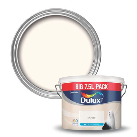 Dulux Timeless Matt Emulsion Paint 7 5l Departments Diy At Bandq