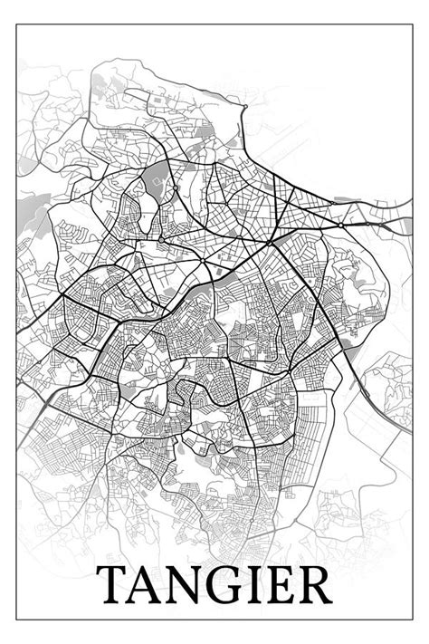 Tangier Morocco City Map 002 Digital Art By Dandi Studio Fine Art