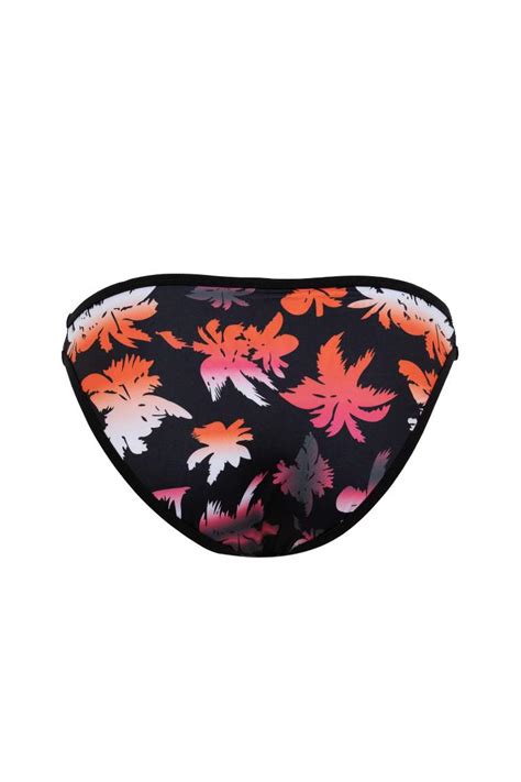 Black Woman Defactofit Patterned Bikini Bottom Defacto