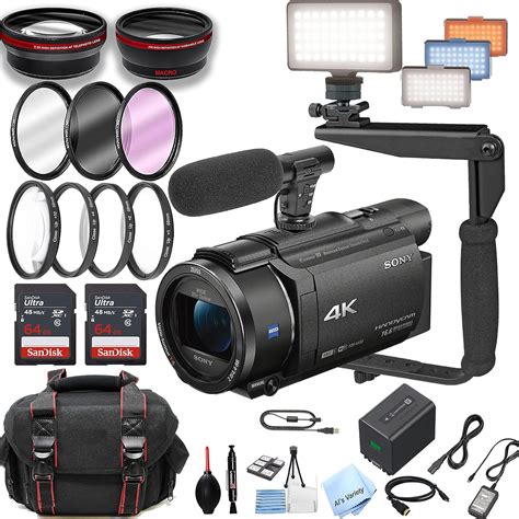 Amazon.com : Sony FDR-AX53 4K Ultra HD Handycam Camcorder, 128GB Memory ...