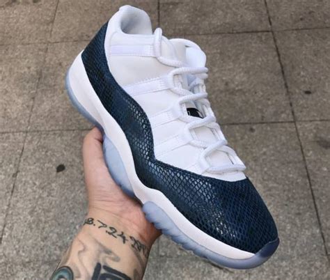 Air Jordan 11 Low Blue Snakeskin 15023 Free Shipping Kixify