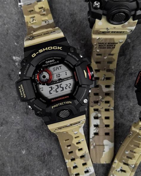 Casio G Shock Rangeman Gw Dcj With Olive Green And Off