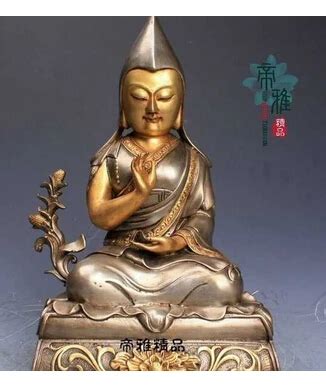 Budismo Gelugpa Plata Dorada De Cobre K Oro Gild Bodhisattva Copper