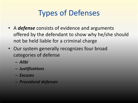 Common Criminal Defenses Ppt Download