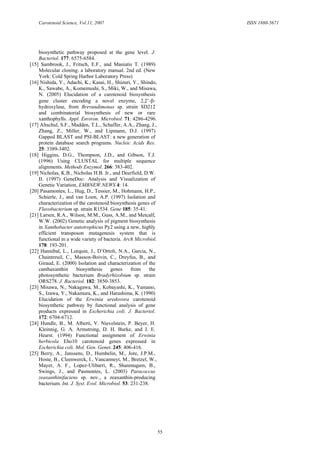 Paracoccus Carotenoid Gene Cluster PDF