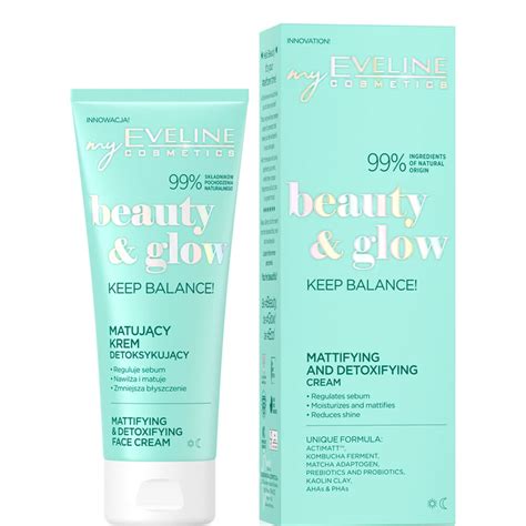 Eveline Beauty & Glow Mattifying and Detoxifying Day/Night Cream 75ml ...