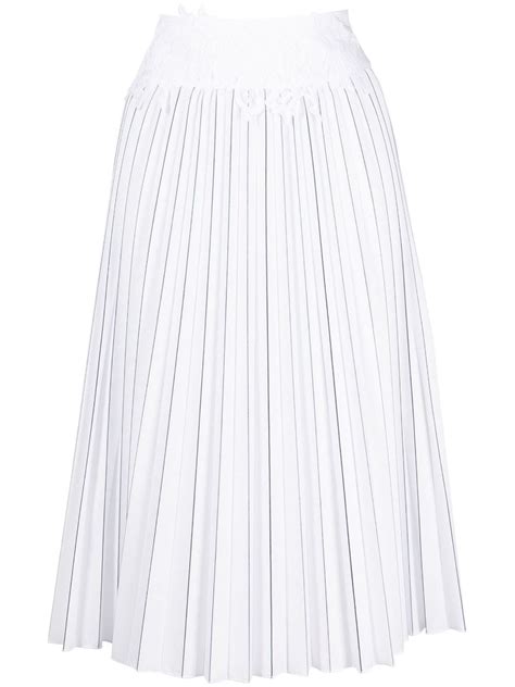 Ermanno Firenze Pleated Midi Skirt Farfetch