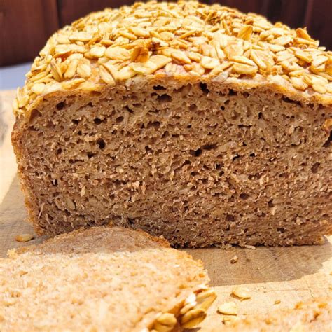 Gesundes Dinkel Hafer Brot Mit Vollkornmehl Kr Melig