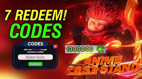 💥all New💥anime Last Stand Codes Codes New Anime Last Stand Codes