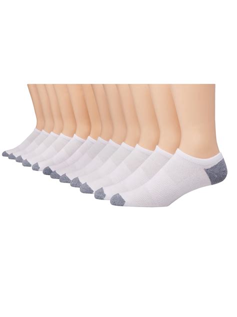 Hanes Mens X Temp Active Cool Lightweight Super Low No Show Socks