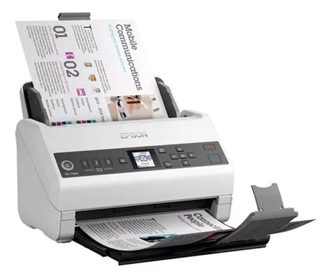 Scanner De Mesa Epson DS 730n Frente E Verso Vermelho E USB 2 0 Cor