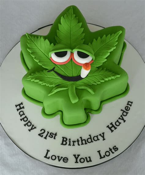 Weed Birthday Cake 21st Birthday Cake For Guys Crazy Birthday Cakes